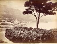 259.     [GILLETTA, JEAN] : Monte-Carlo tir aux pigeons [View of Monte-Carlo with clay pigeon shooting range], cca. 1920.