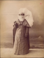 280.     [SEBAH, (J. PASCAL) & JOAILLER, (POLICARPE)?] : [Noble Turkish woman with parasol], cca. 1885.