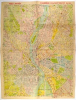 Stoits György legújabb merre menjek BUDAPEST közlekedési térképe. 1950-es kiadás.