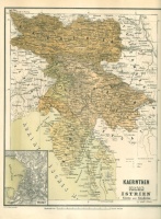 Skrzeszewski, A(dolf) v(on) : Kaernthen Krain Istrien Görtz und Gradiska [Térkép]