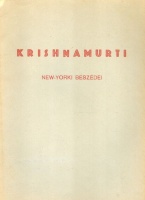 Krishnamurti new yorki beszédei