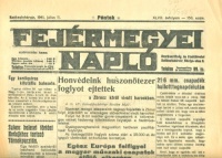 Fejérmegyei Napló, 1941. júl. 11. - Honvédeink huszönetezer foglyot ejtettek a Zbrucz körül vívott harcokban.