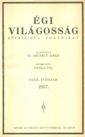 Pátkai Pál (szerk.) : Égi világosság - Spiritista folyóirat 1937 