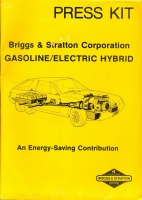 020.   Briggs & Stratton Corporation Gasolin/Electic Hybrid. An Energy-Saving design concept. [reklám-összeállítás angol nyelven]<br><br>[advertising items in English] : 