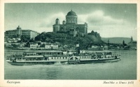 271. Esztergom. Bazilika a Duna felől. [képeslap a Szent László gőzhajóval]<br><br>[Esztergom. Basilica. View from Danube. Saint Ladislaus steamboat.] [postcard] : 