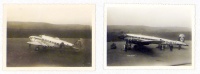 176. [Lockheed 14-WF62 Super Electra és Focke-Wulf FW 200 V2 Condor utasszállító repülőgépek a budaőrsi repülőtéren 1937-ben]. [2 db amatőr fotó]<br><br>[2 pcs amateur photos] : 